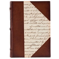 "Calligraphy" Leather and Paper Journal